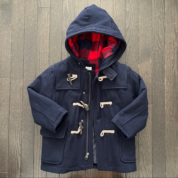 Gap Boy’s Toggle Coat Midnight Blue Size 4 Years - Picture 2 of 7